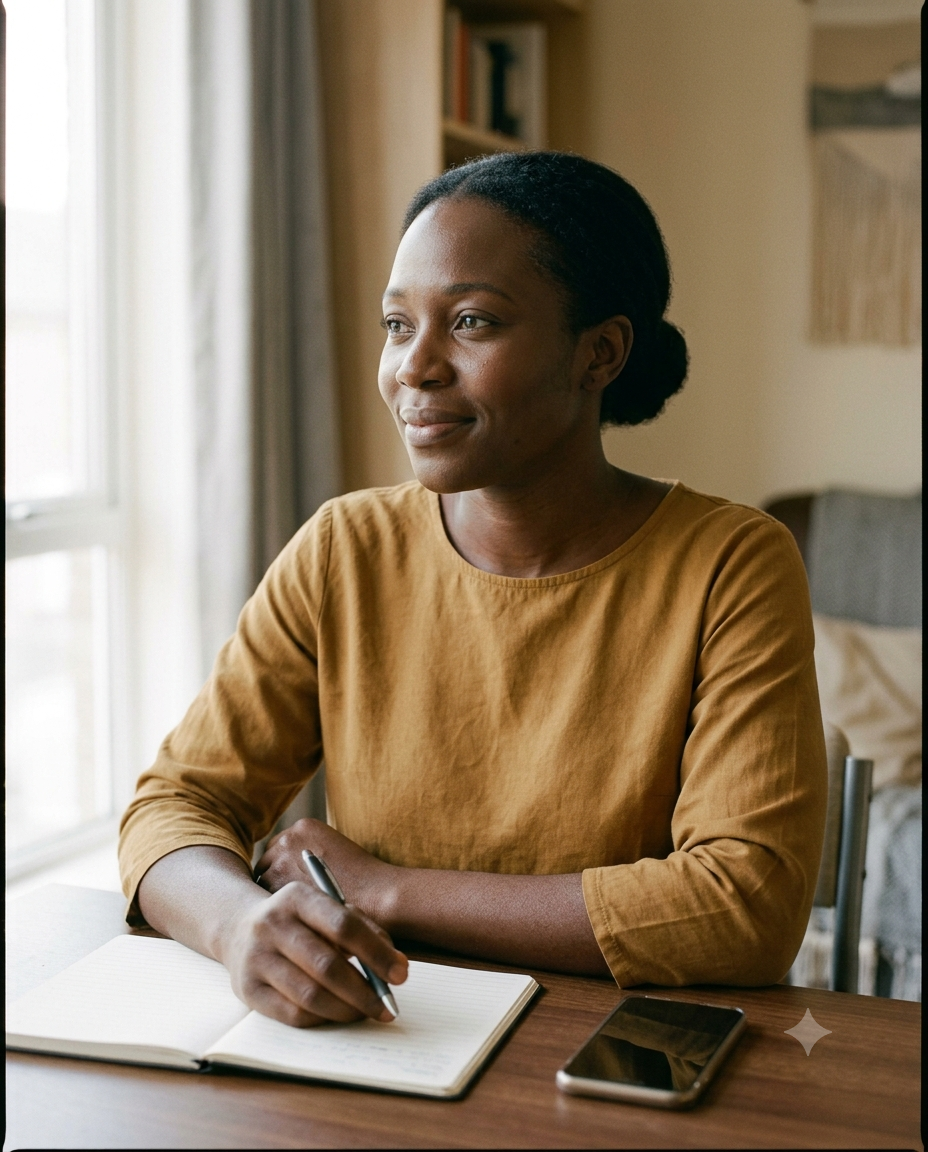 A casual personal photo of Amaka